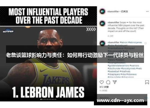 老詹谈篮球影响力与责任：如何用行动激励下一代球员与粉丝